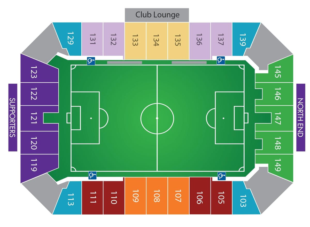 Citrus Bowl posezení mapě