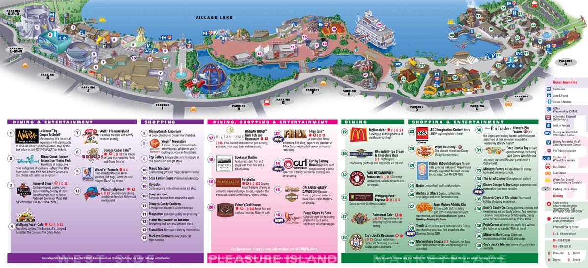downtown Disney Orlando map