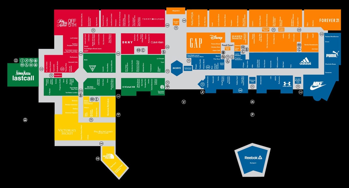 premium outlets Orlando map