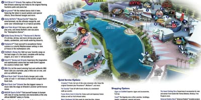 Universal citywalk v Orlando map