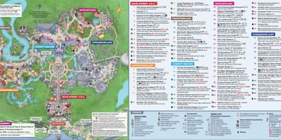 Disney World Magic Kingdom mapě