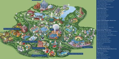 Disney World resort mapě