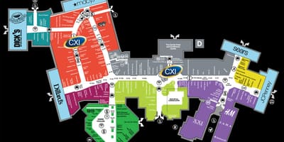 Florida mall v Orlando map