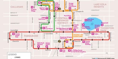 Lynx mapa Orlando