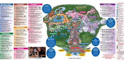 Disney World Magic Kingdom mapě