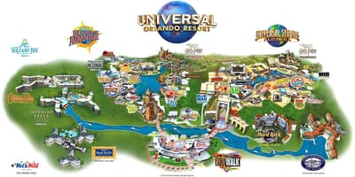 Universal Studios Orlando map